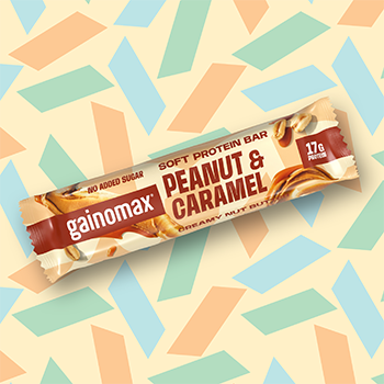 The new peanut and caramel soft bar from the Gainomax soft bar series